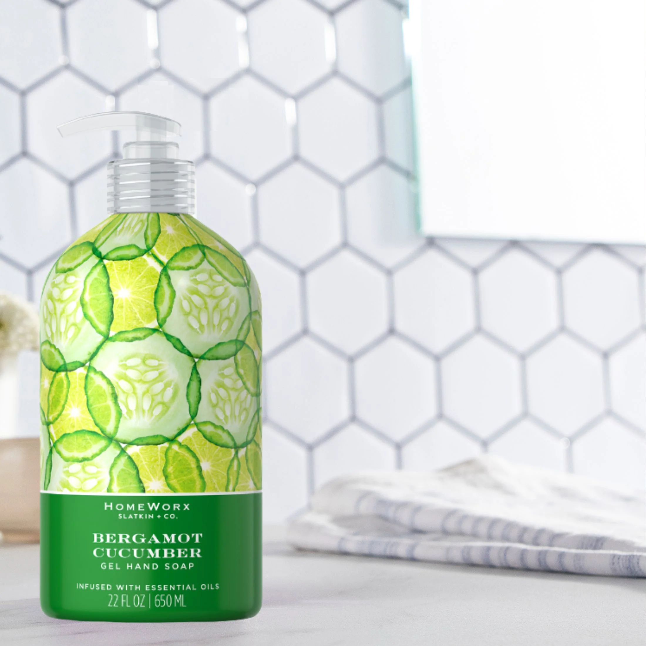 Bergamot Cucumber Gel Hand Soap - Image 5