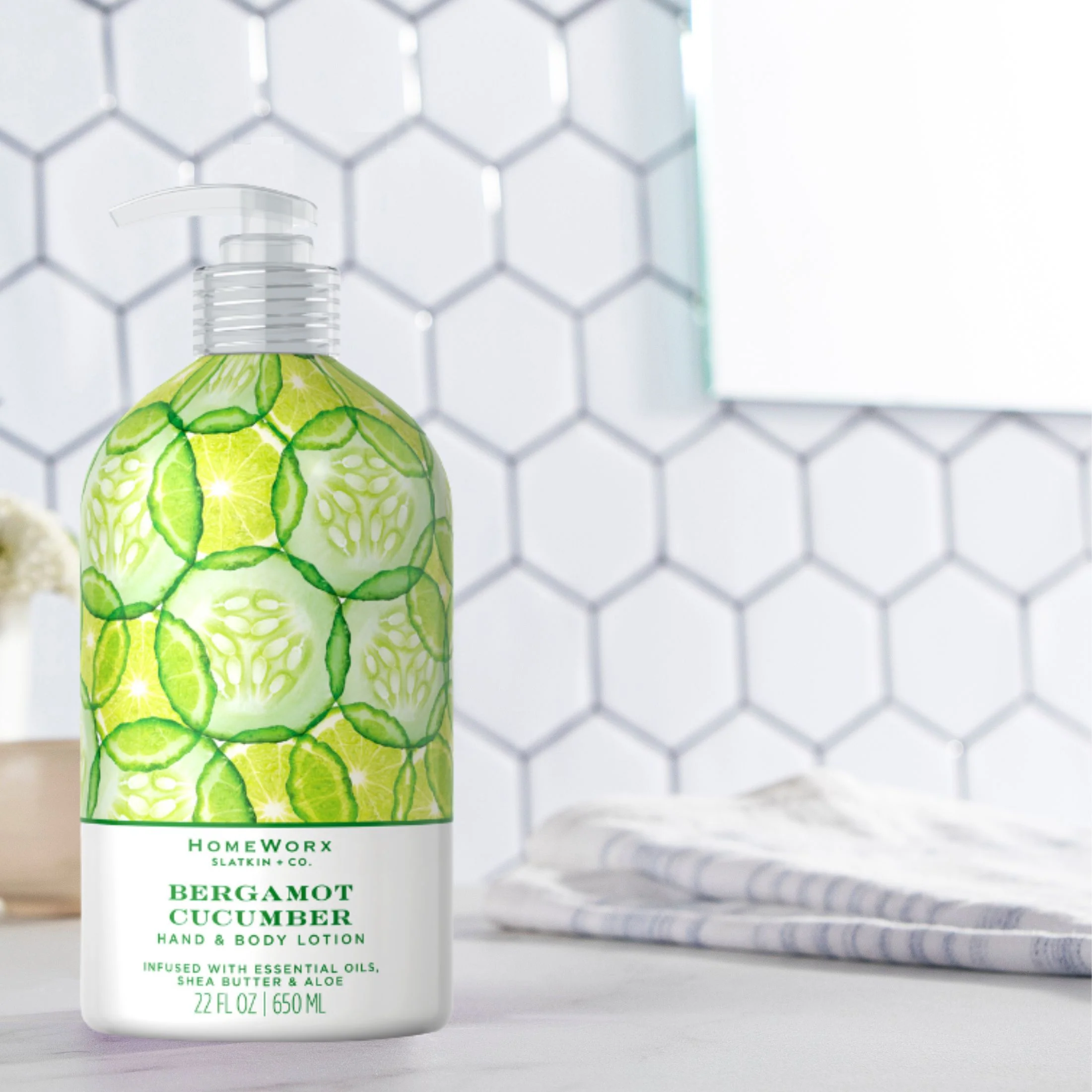 Bergamot Cucumber Hand & Body Lotion - Image 5