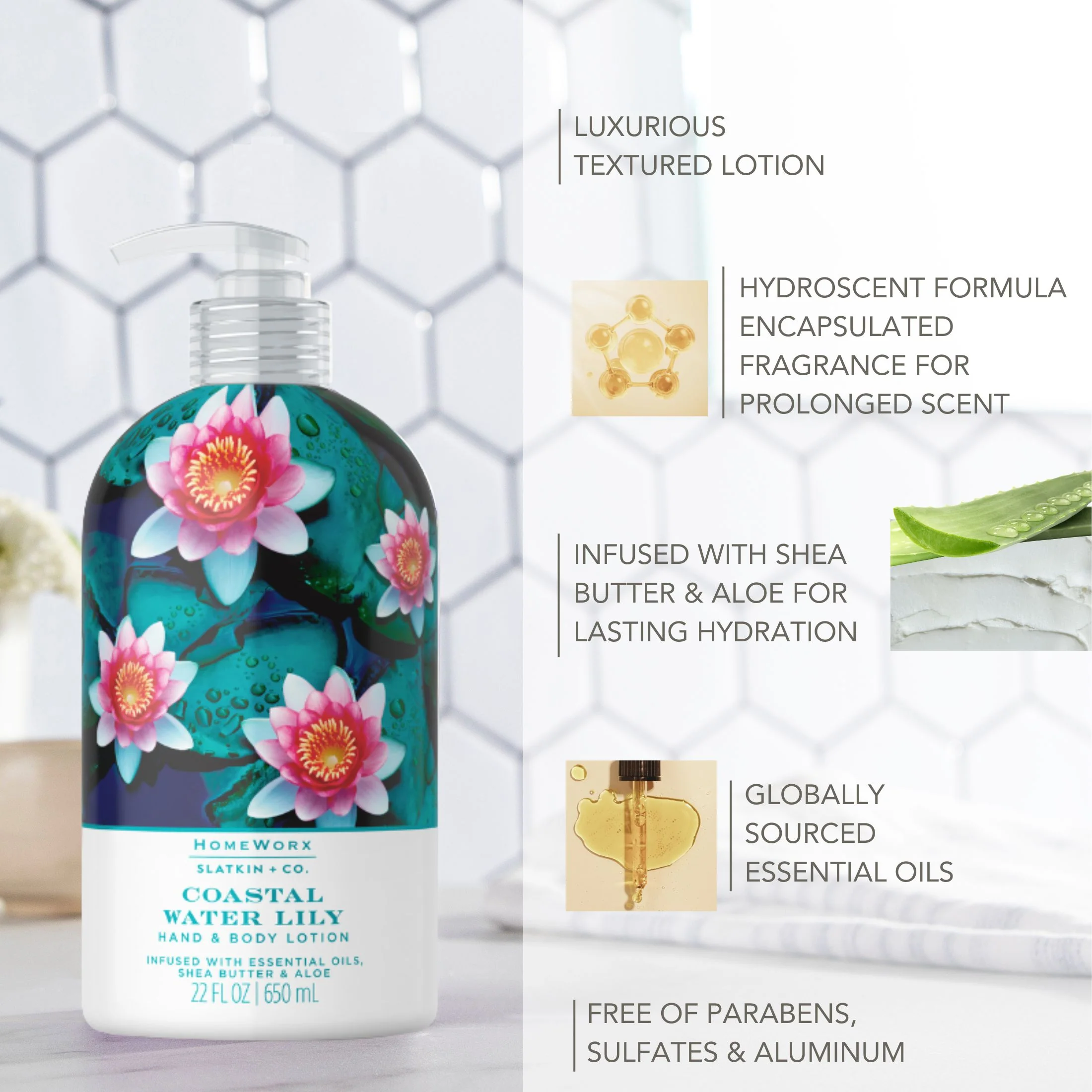Coastal Water Lily Hand & Body Lotion - Image 3