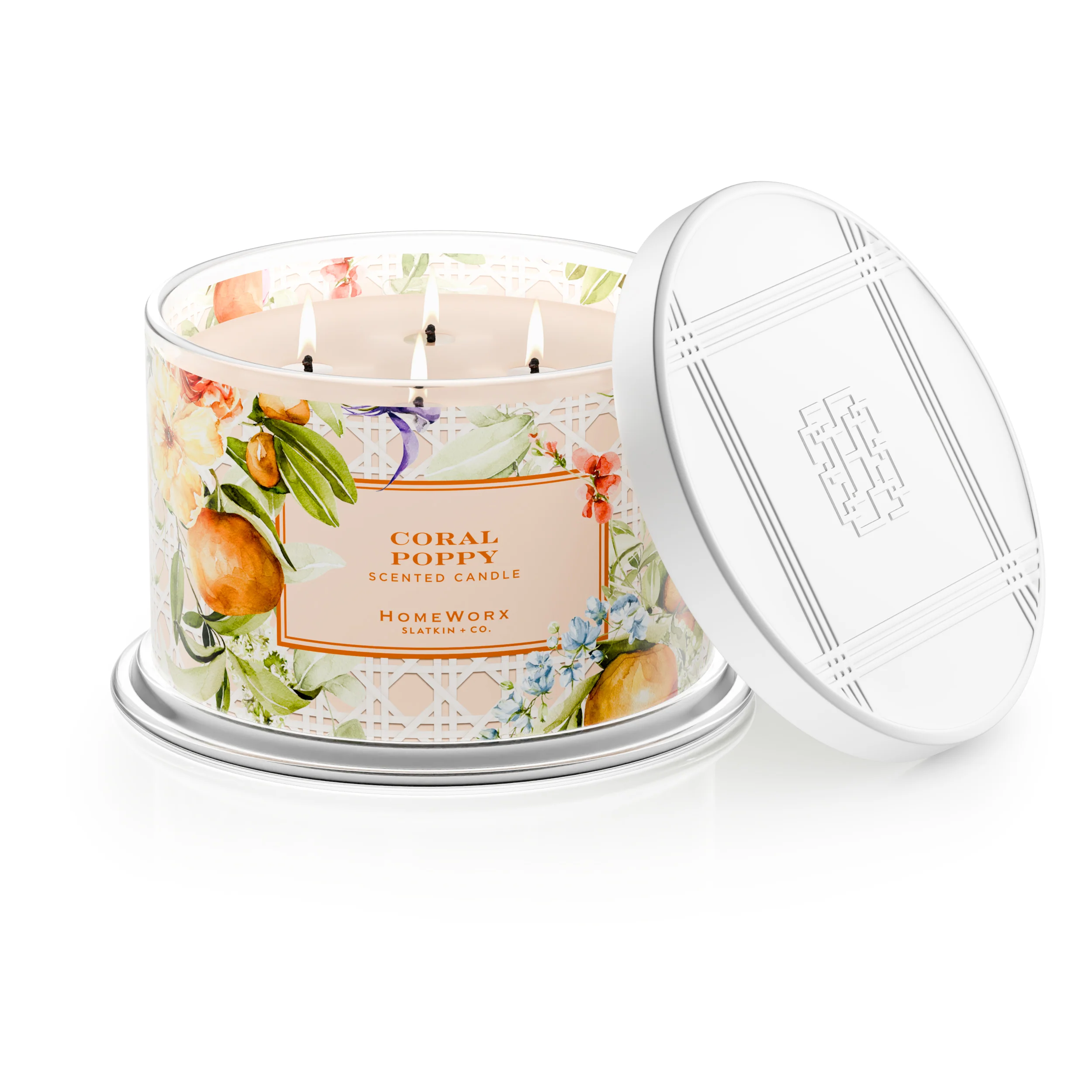 Coral Poppy 4-wick Candle - Image 9