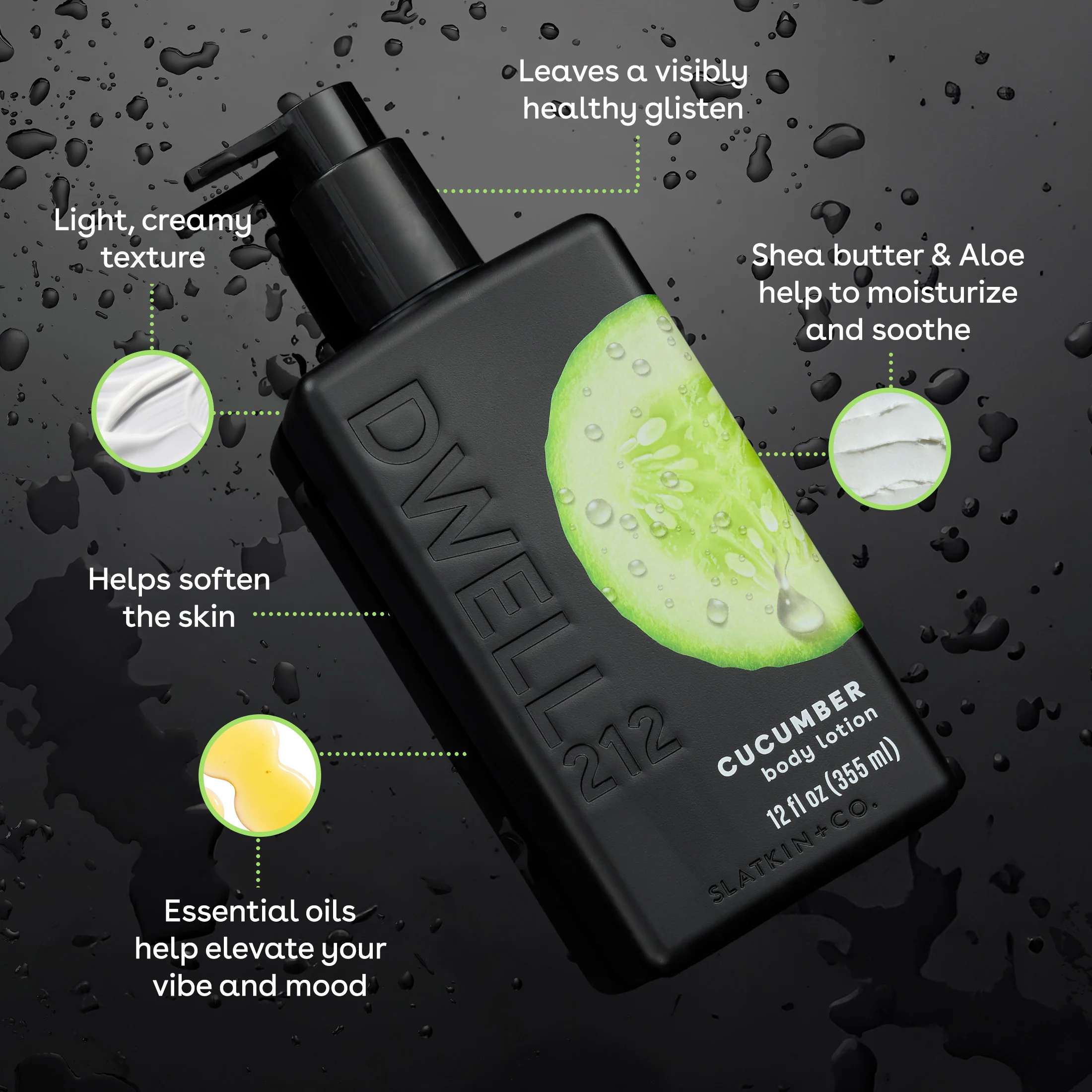 DWELL212 Cucumber Body Lotion - Image 5