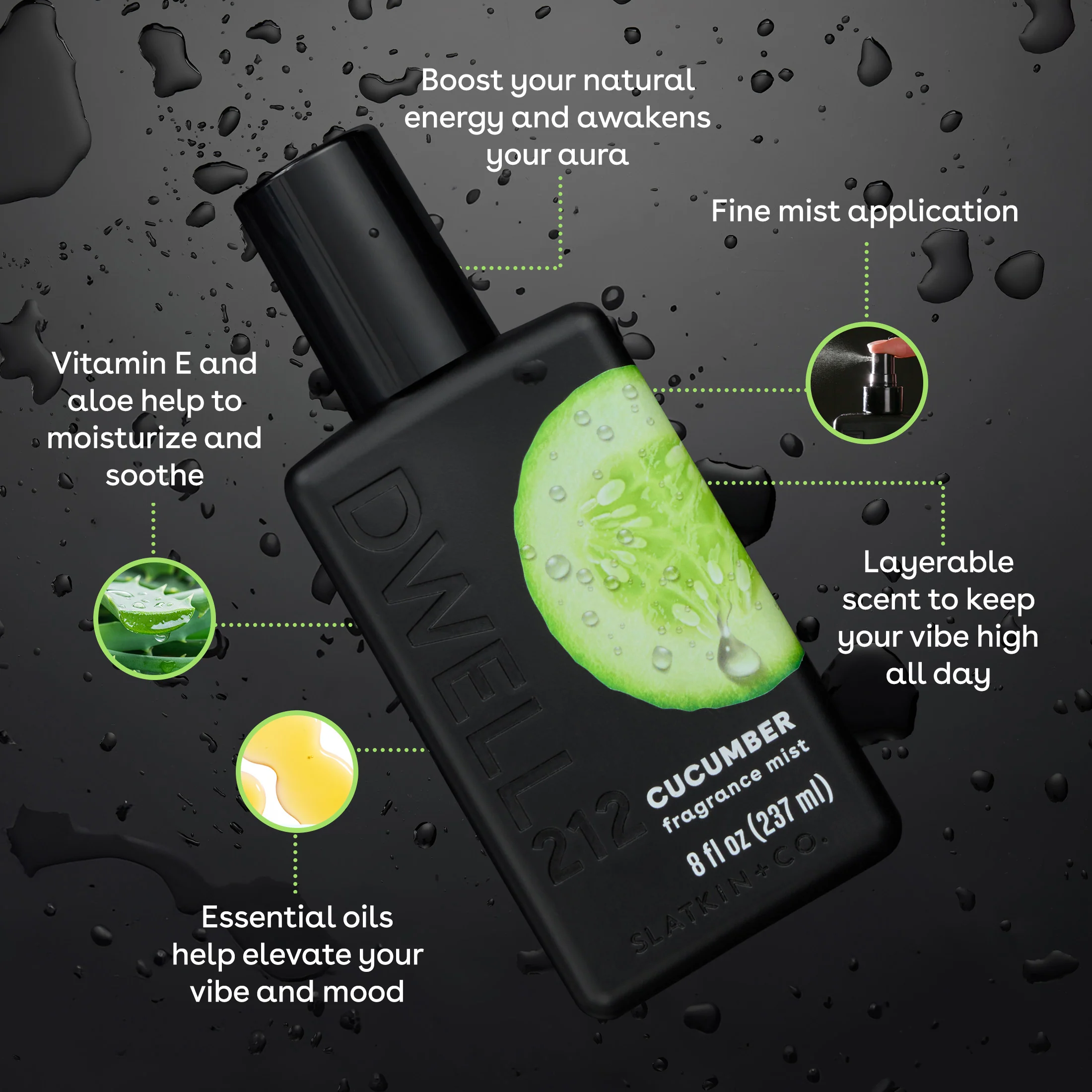 DWELL212 Cucumber Fragrance Mist - Image 4