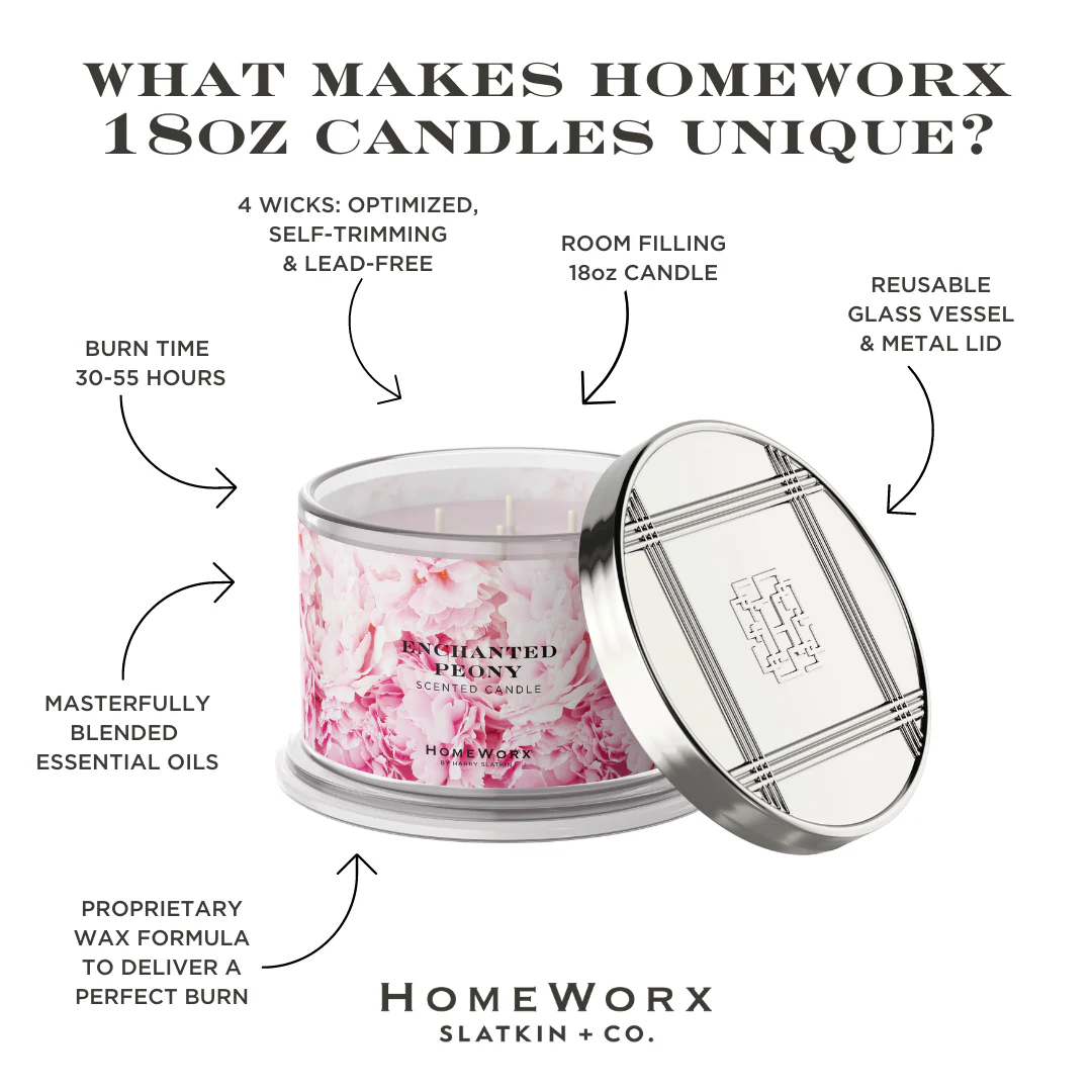 Enchanted Peony 4-wick Candle - Image 3