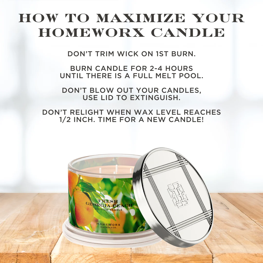 Fresh Georgia Peach 4-wick Candle - Image 5