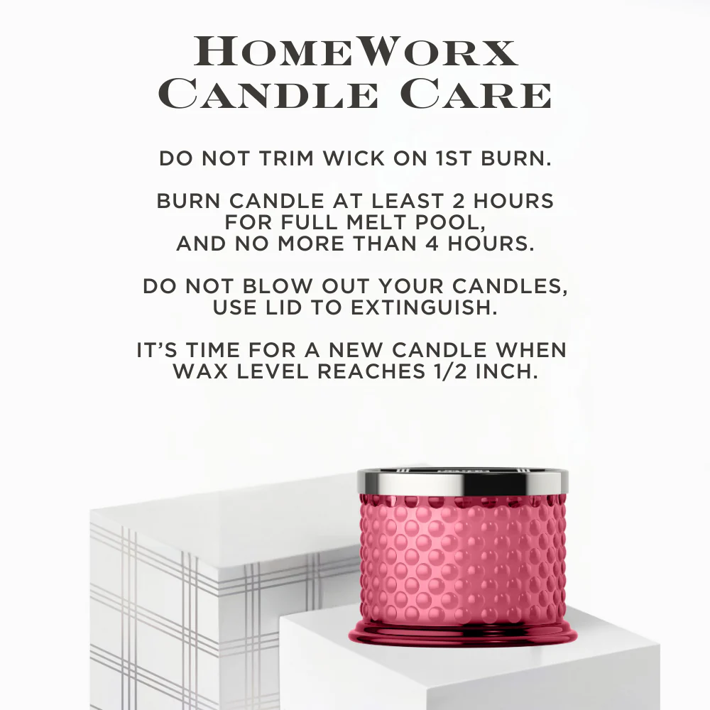 Hibiscus Flower 3-wick Hobnail Candle - Image 6