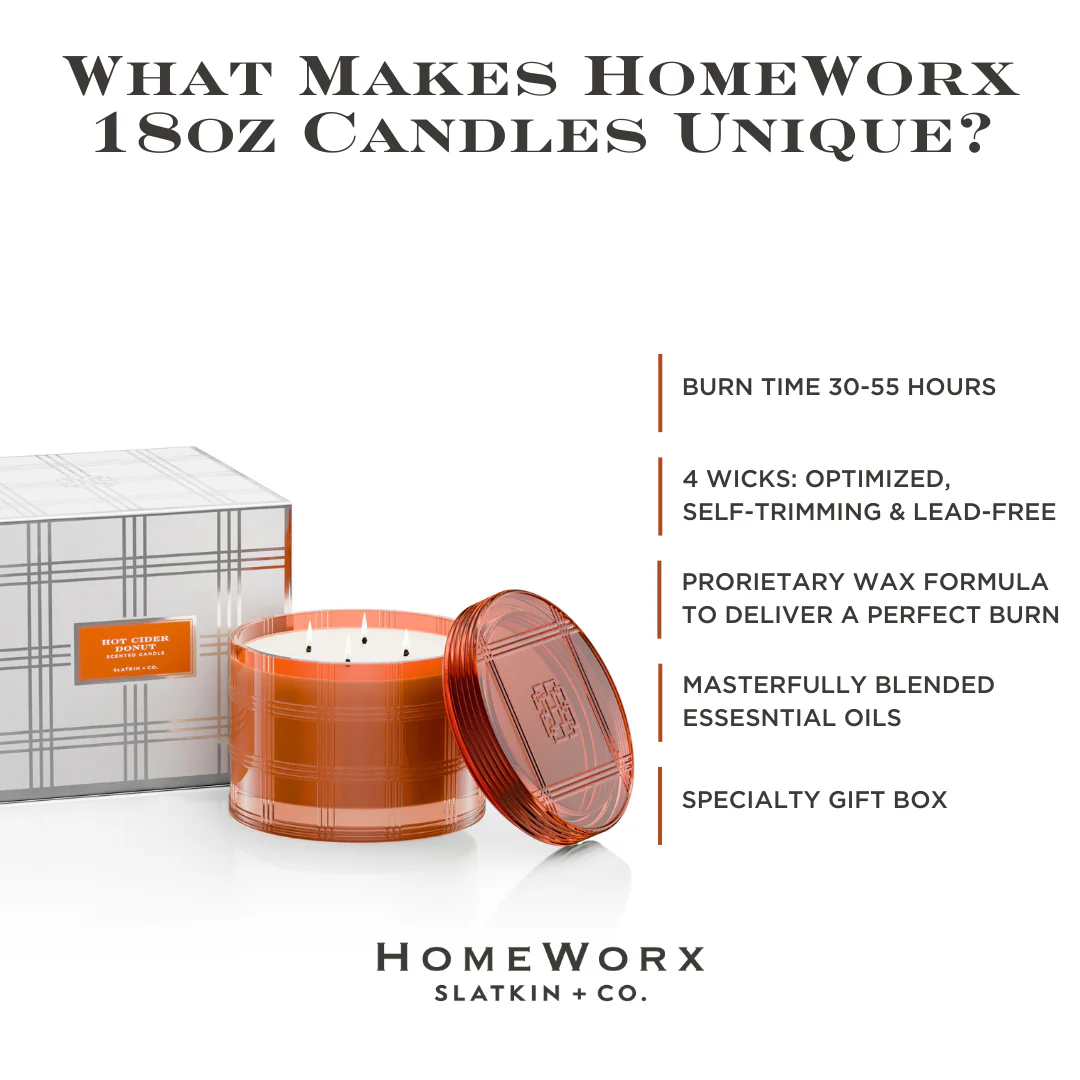 Hot Cider Donut 4-wick Specialty Candle with Gift Box - Image 3