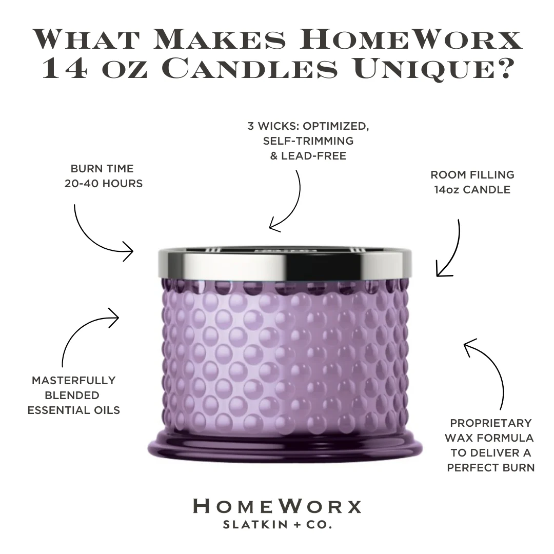 Hyde Park Lilac 3-wick Hobnail Candle - Image 3
