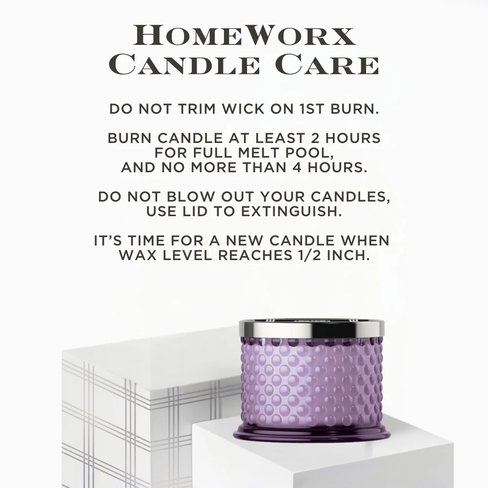 Hyde Park Lilac 3-wick Hobnail Candle - Image 6