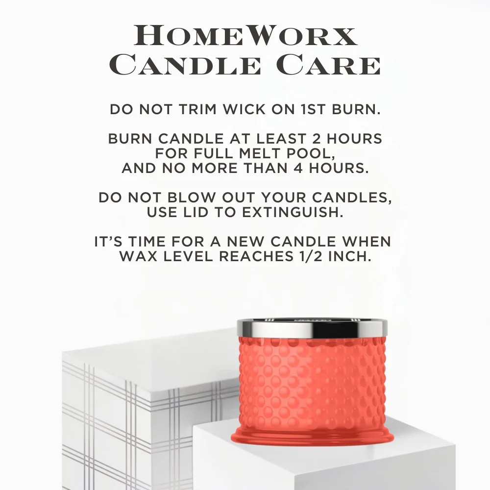 Jasmine & White Peach 3-wick Hobnail Candle - Image 6