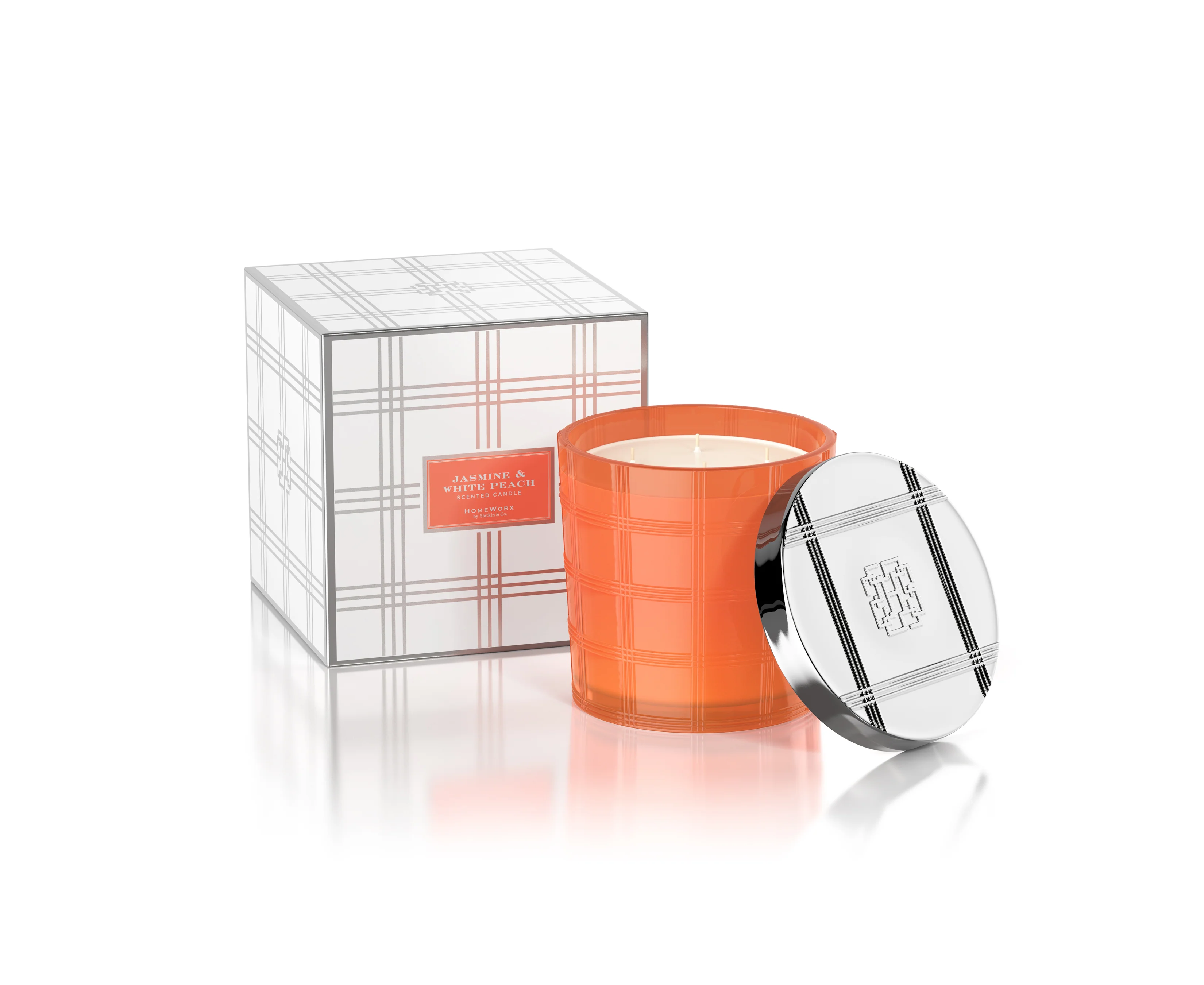 Jasmine & White Peach 50 oz. 4-Wick Luxe Candle - Image 4