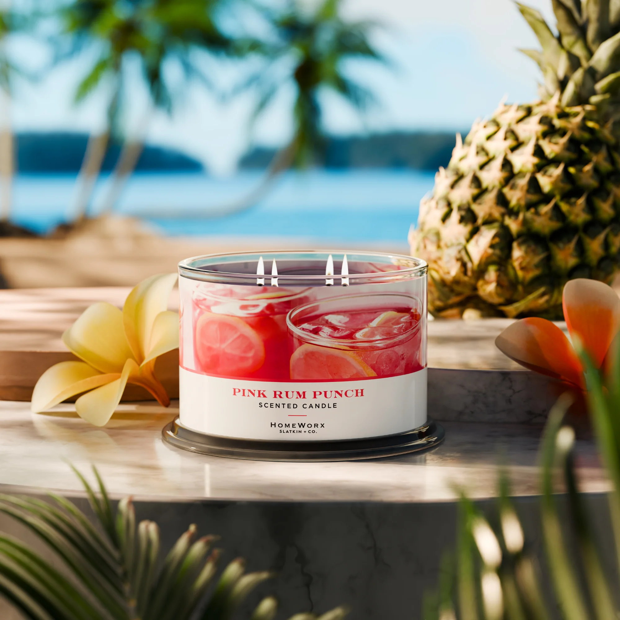 Pink Rum Punch 4-wick Candle - Image 9