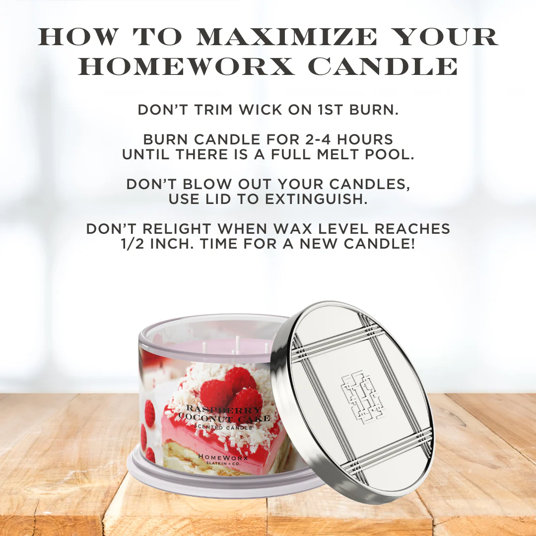 Raspberry Coconut Cake 4-wick Candle - Image 5