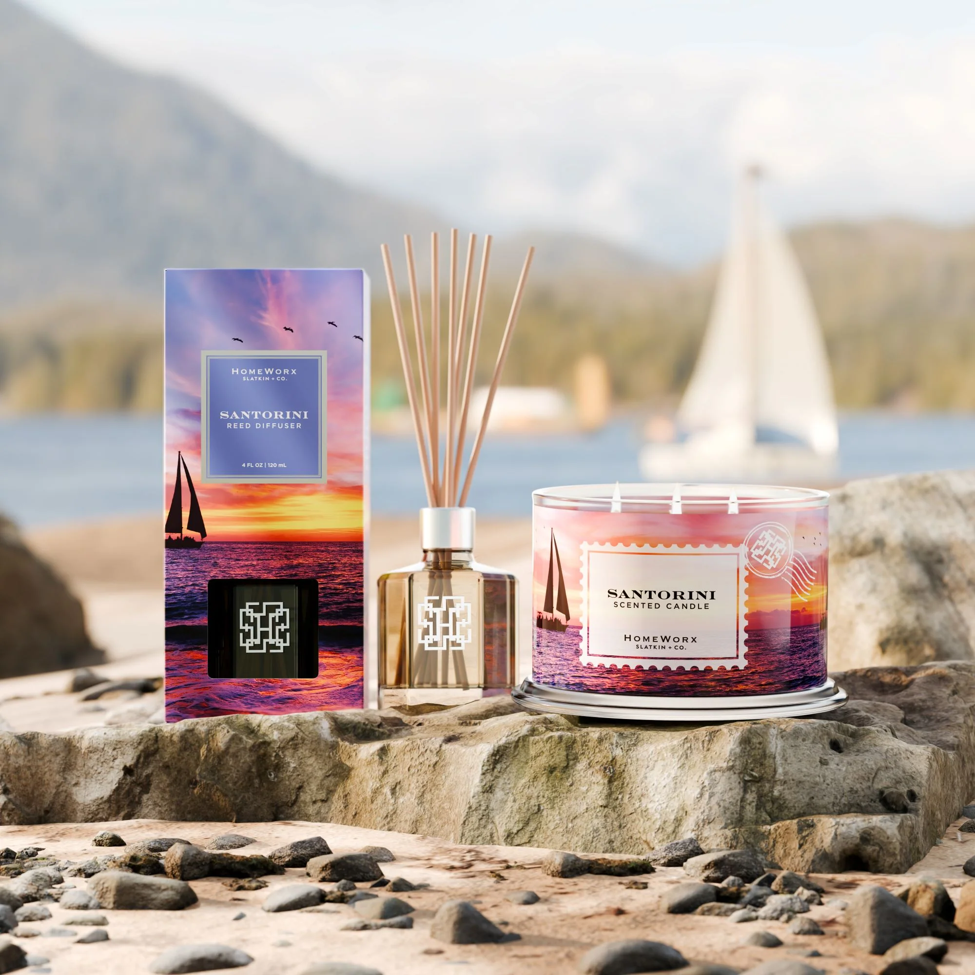 Santorini Sunset 4-wick Candle - Image 3