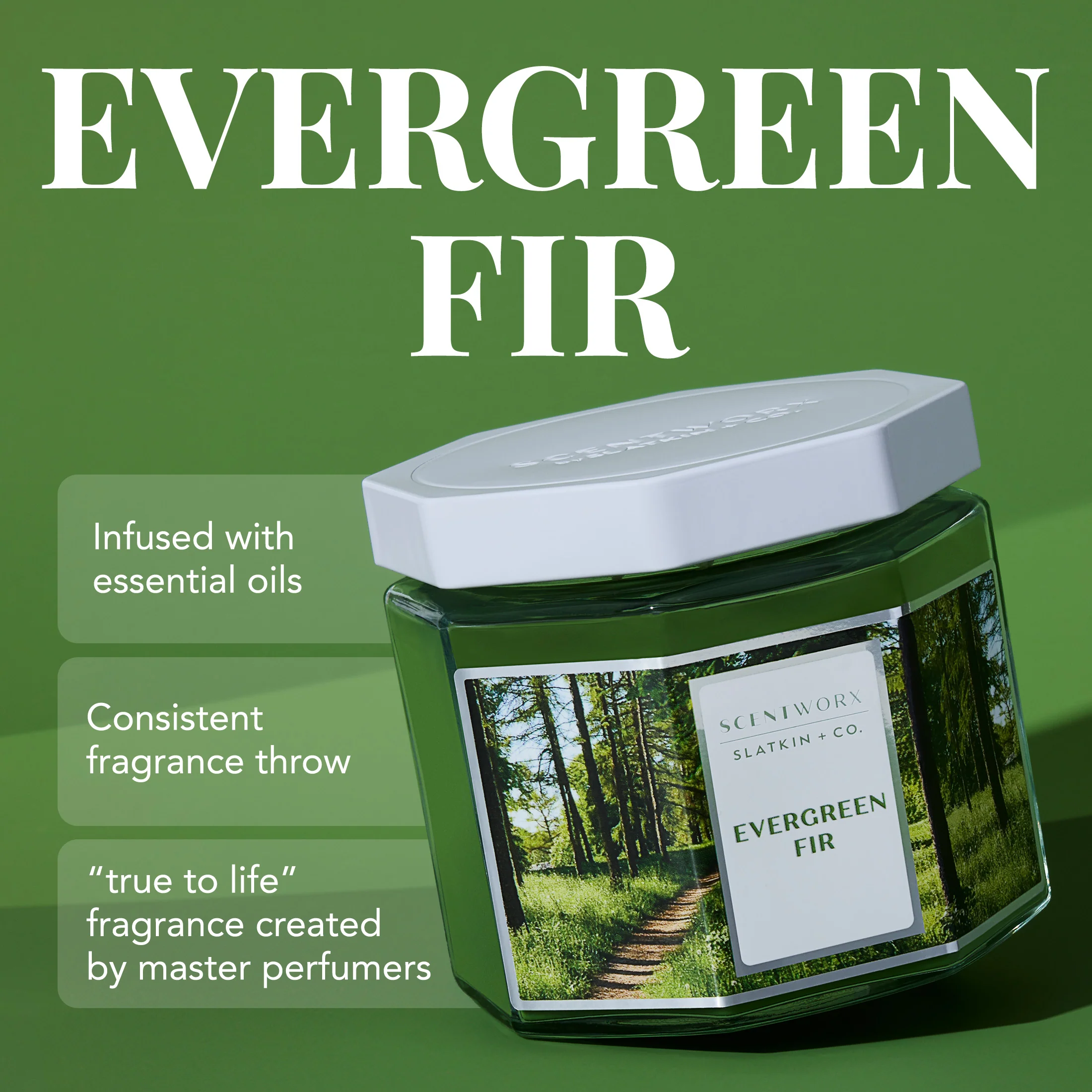 ScentWorx Evergreen Fir 3-Wick Candle - Image 3