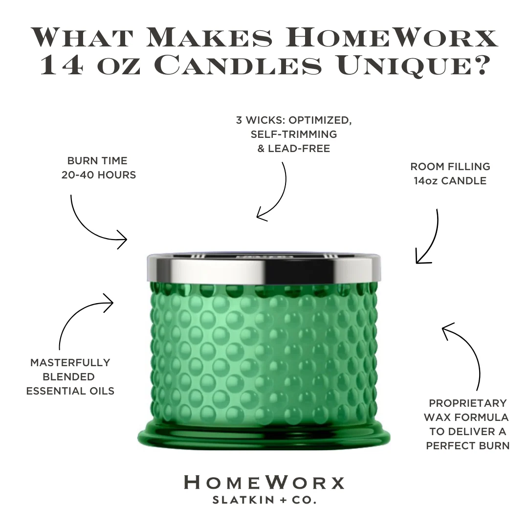 Sea Glass 3-wick Hobnail Candle - Image 3