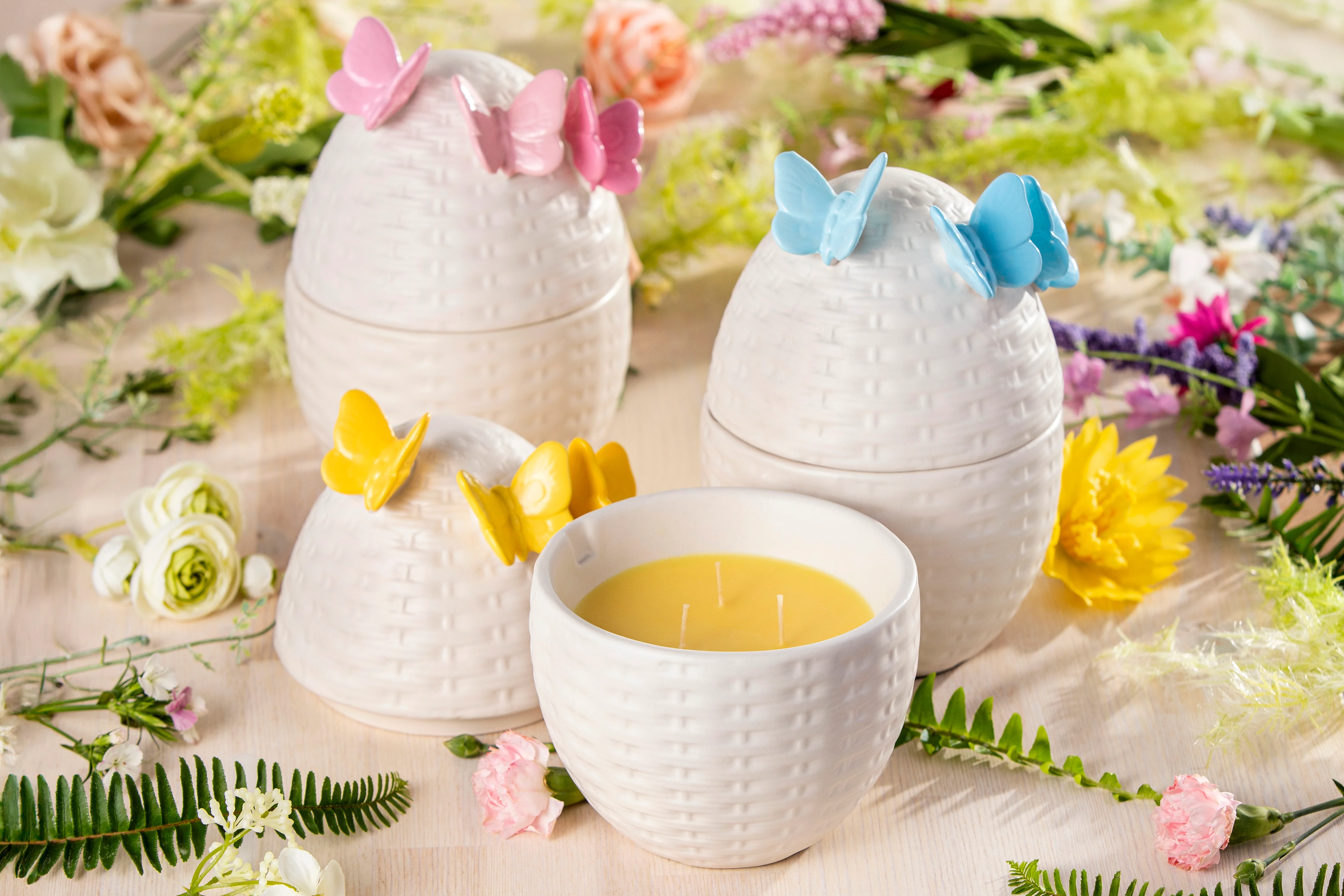 Set of 3 Woven Ceramic Easter Eggs - Image 3