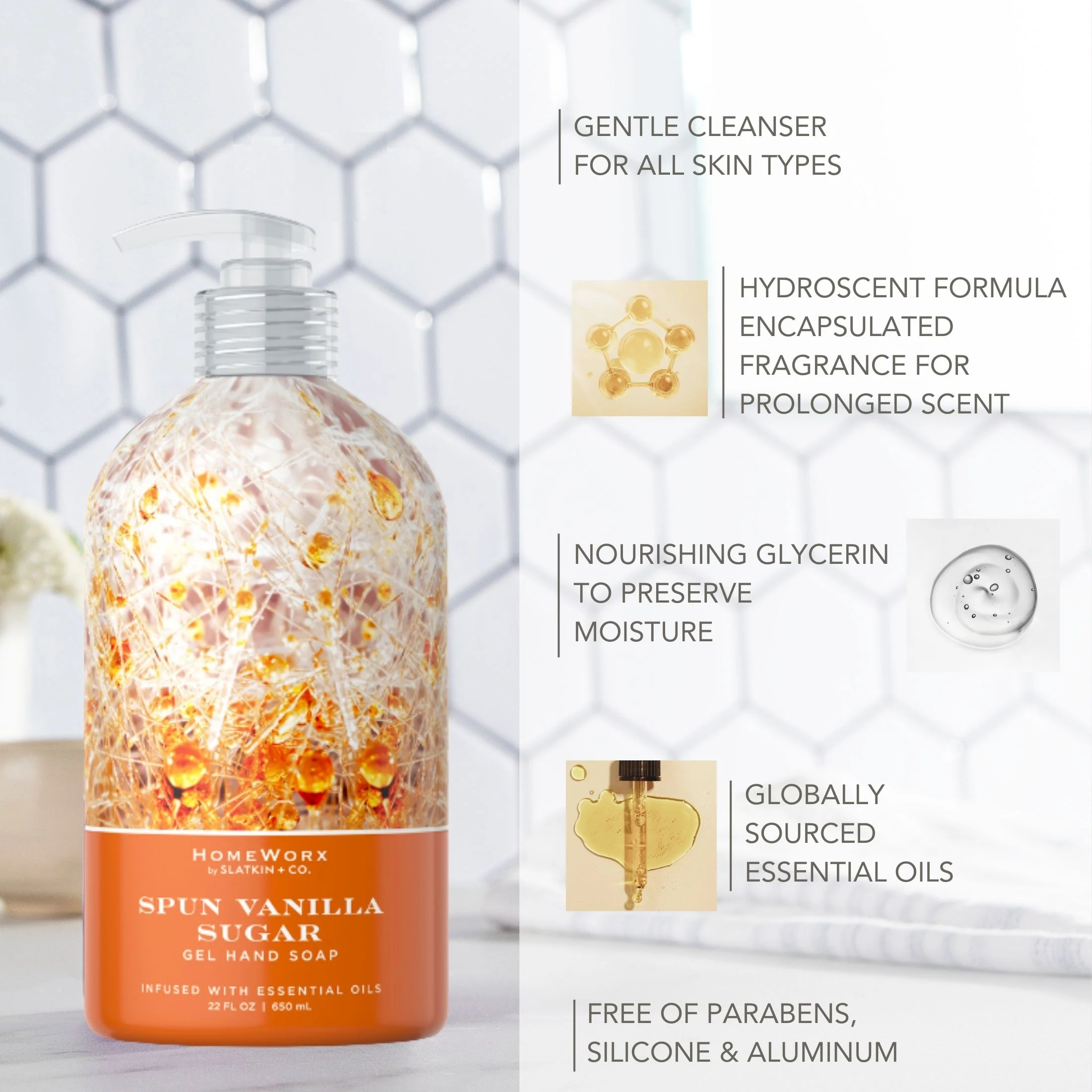 Spun Vanilla Sugar Gel Hand Soap - Image 3