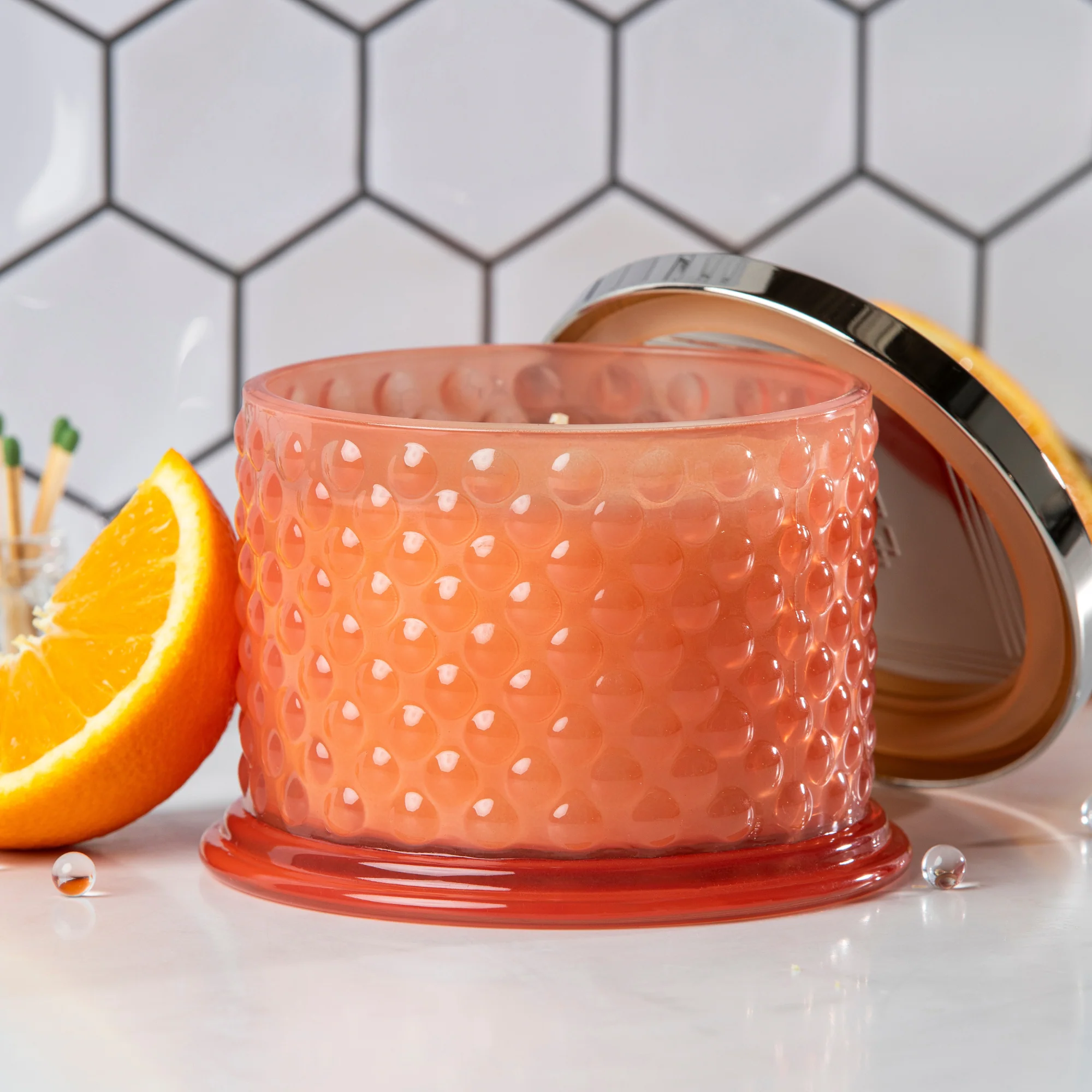 Sunset Waves 3-wick Hobnail Candle - Image 5